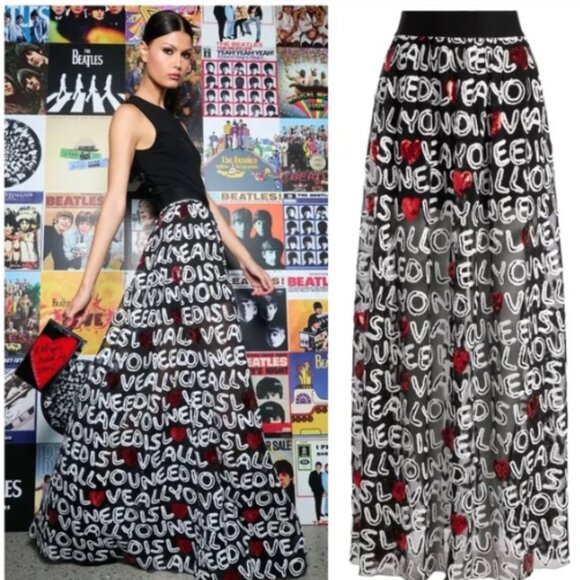 Alice + Olivia Dresses & Skirts - Alice + Olivia Stylish Black and Red Women's Skirt - size 2